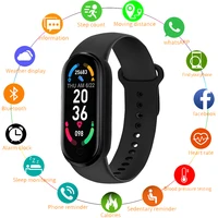 2021 m6 smart bracelet watch for xiaomi mi band 6 fitness tracker heart rate color screen waterproof for mobile phone