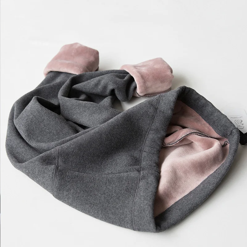 Женские бархатные зимние брюки сохраняющие тепло однотонные завышенная талия