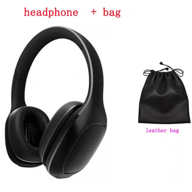 Add bag Xiaomi mi Bluetooth беспроводные Игровые наушники 4,1 версия Bluetooth наушники aptX 40 мм Dyna mi c PU гарнитура для мобильных телефонов игры - Цвет: Add bag