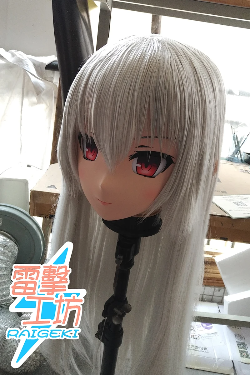 

(RAIGEKI MAKS 163) Silicone Helloween Cosplay Mask Girl Crossdressing Resin BJD DOLL Japan Cartoon Kigurumi Anime Cosplay Mask