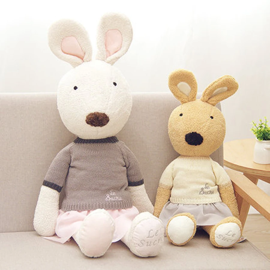 Плюшевые игрушки мягкие животные кавайные куклы кролики милые для девочек