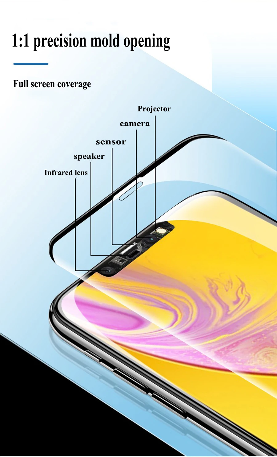 10H Анти-взрыв Защитное стекло для iPhone 6S 7 8 6 Plus закаленное защитное стекло для экрана для iPhone 11 Pro X Xs Max Xr безграничное стекло