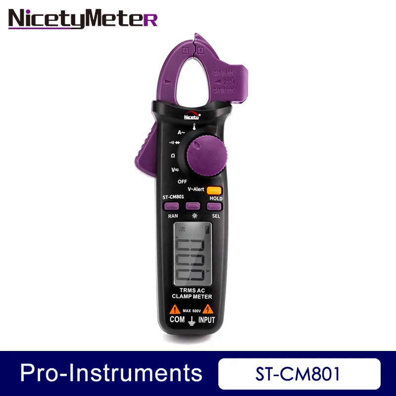 Nicety цифровой измеритель сопротивления RMS 2000 отсчетов переменный ток температура