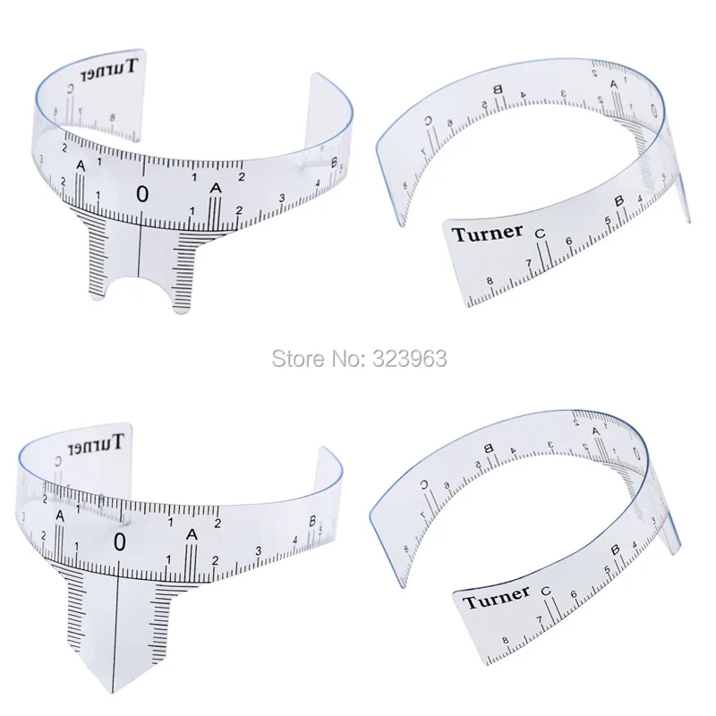 8 стилей линейки для бровей инструмент измерения микроблейдинга Перманентный