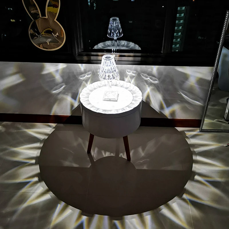 Настольная лампа в алмазном стиле ночник для спальни кровати светодиодный