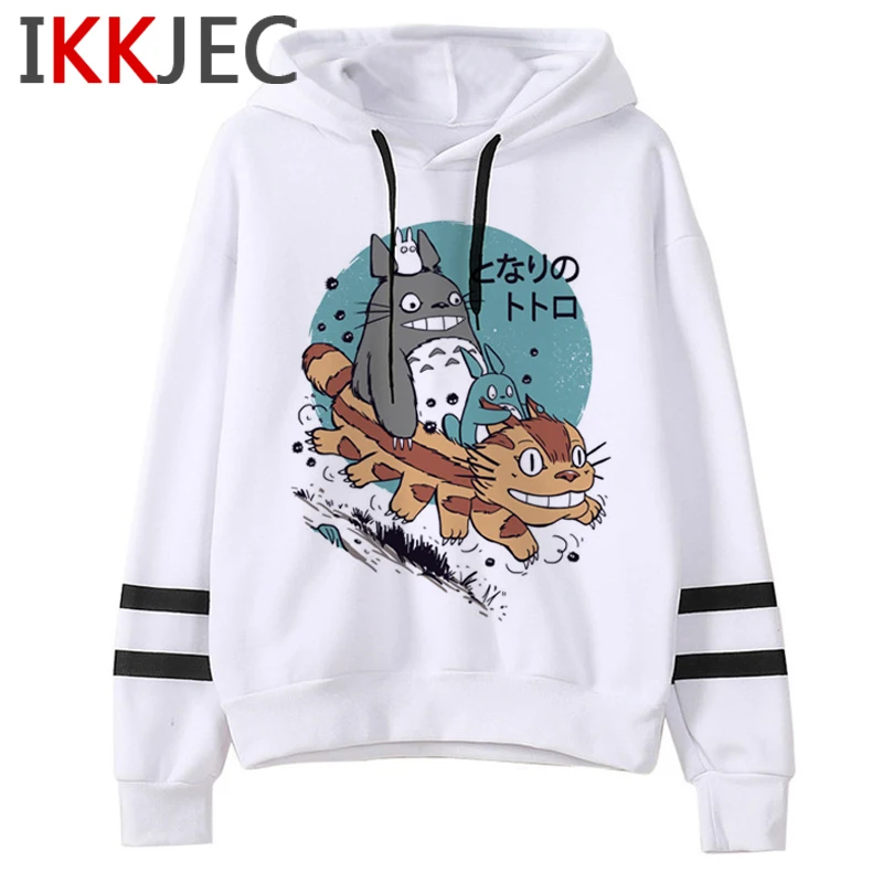 Totoro Studio Ghibli Harajuku Kawaii толстовки женские Ullzang Хаяо Миядзаки Забавный мультфильм толстовка 90s Графический милый с капюшоном Женский