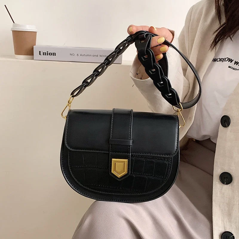 

2021 Summer Luxury Designer Shoulder Bags For Women Fashion PU Leather Handbags Purse Vintage Messenger Bag Armpit Clutch bag