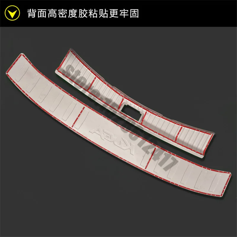 Внутренняя и внешняя защита для заднего бампера из нержавеющей стали Накладка