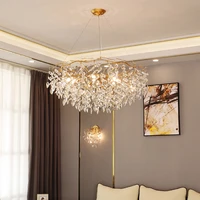nordic luxury crystal chandelier led lighting for home decoration chandeliers lamp living room dining room crystal lobby lights