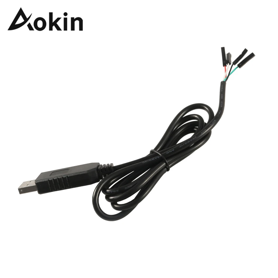 Конвертер Aokin PL2303 PL2303HX USB в модуль кабеля TTL UART pl2303 pl2303hx usb uart ttl 4 p RS232|Аксессуары для