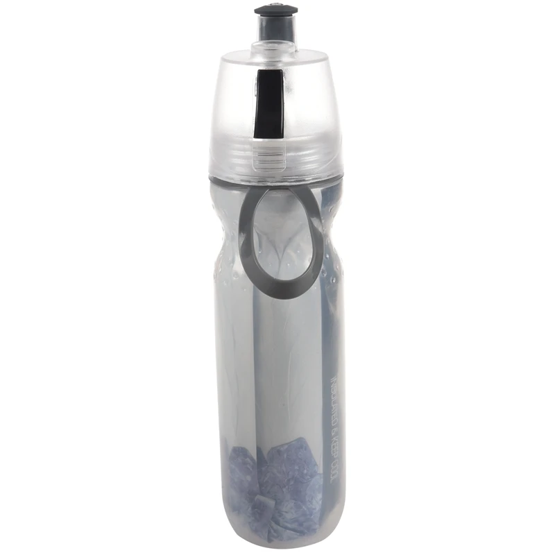 

Water Bottles Insulated Mist Spray Water Bottle Double Layer Ice Cold Bottle Sports Outdoor Drinking Kettle