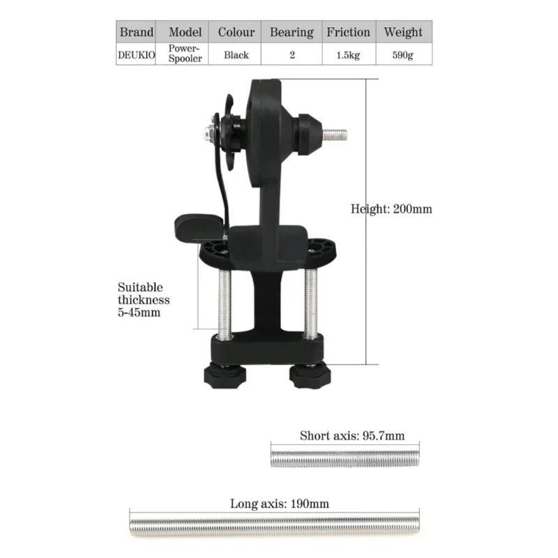 

Fishing Line Spinning Reel Line Winder Multi-Function Adjustable Portable Durable Lightweight Fishing Line Recycler Fishing Tool