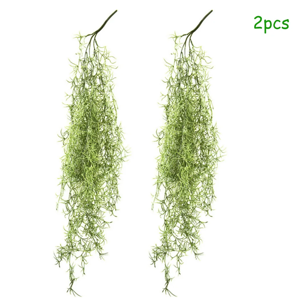 

2Pcs Fake Vine Artificial Hanging Plant Outdoor Decor Floral Decoration