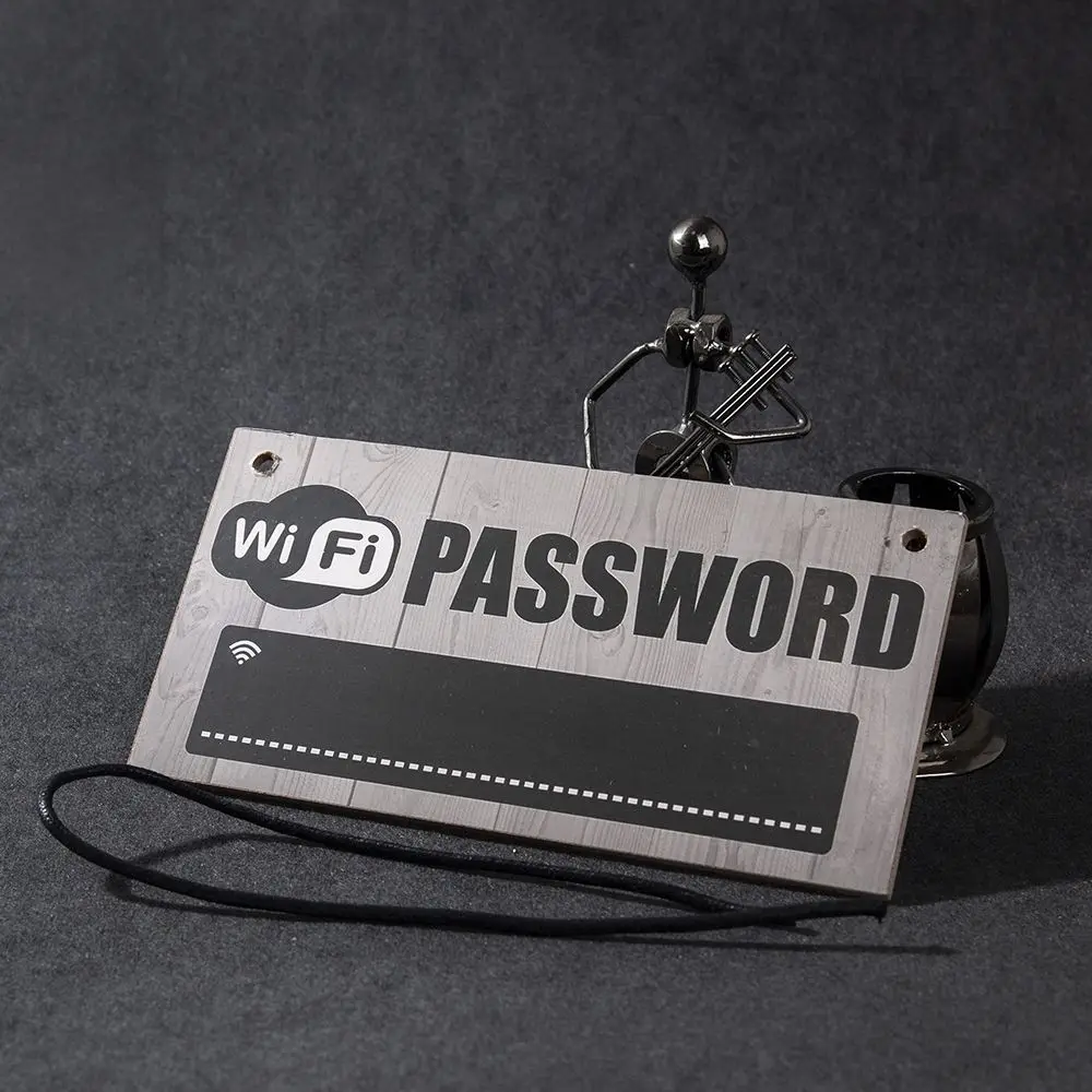 Деревянный знак пароля Wi-Fi подвесная меловая доска таблички для украшения