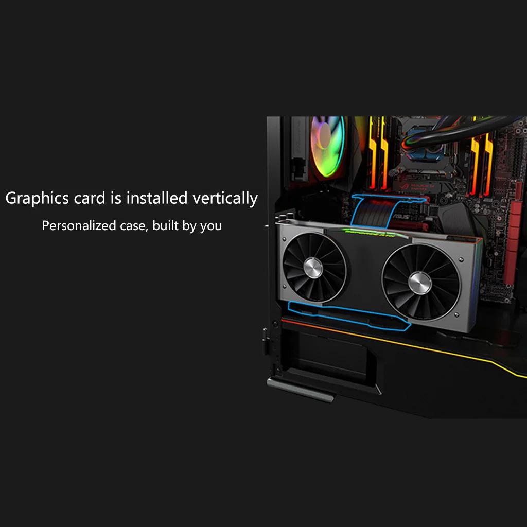 Вертикальный Удлинительный кабель PCI Express 3 0 PCIE X16 | Компьютеры и офис