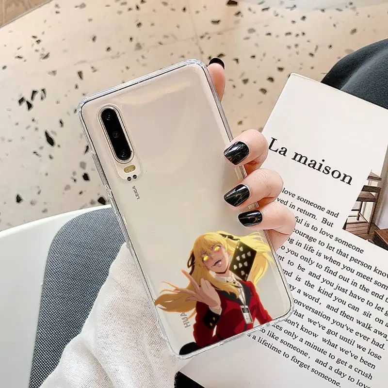 

Excitement Manga Kakegurui Phone Case Transparent for Samsung A71 S9 10 20 HUAWEI p30 40 honor 10i 8x xiaomi note 8 Pro 10t 11