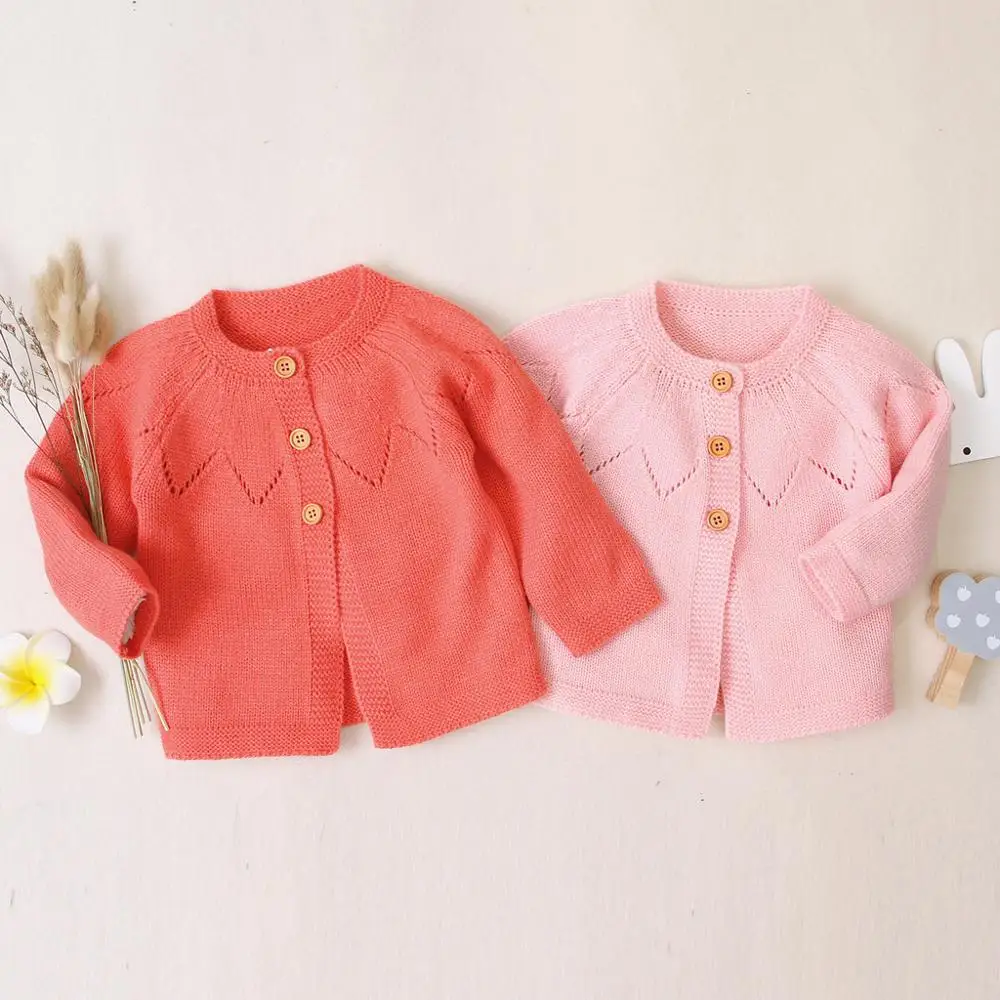 2019 для маленьких девочек пальто-кардиган детский свитер пуловер на весну-Осенние