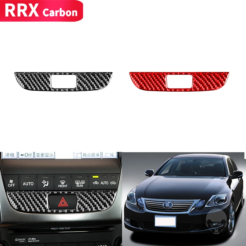 

RRX Car Double Flash Panel Decoration Cover Sticker Decal Trim Sticker Decal for Lexus GS 2006-2011 Car Accessories Carbon Fiber