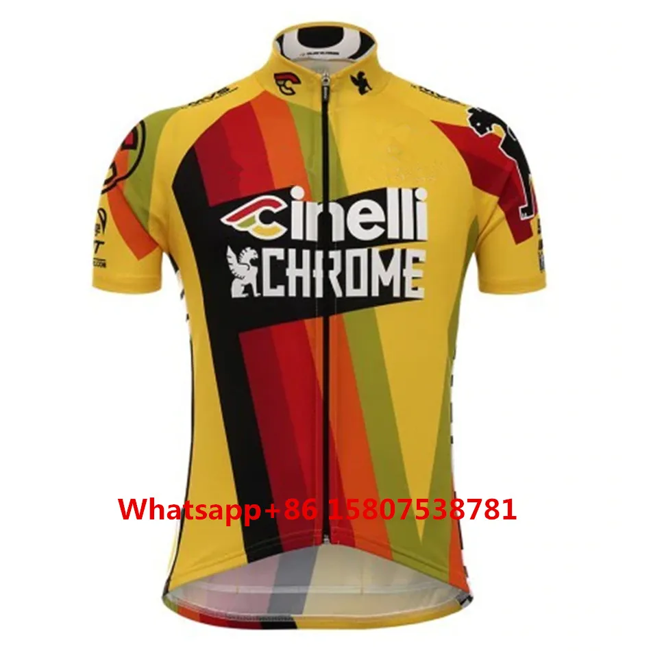 Cinelli хромированная спортивная черная теплая футболка с длинным рукавом для велоспорта ropa ciclismo hombre, зимняя куртка для тренировок на велосипеде, Майо - Цвет: Jersey 4