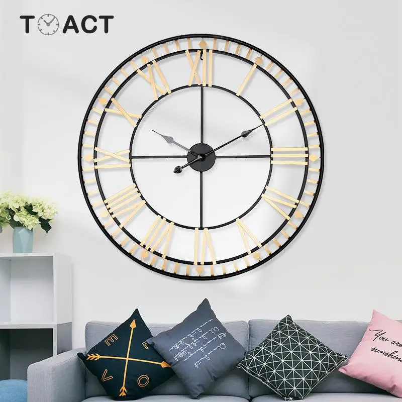 80 см большие настенные часы современный дизайн для домашнего декора офисные