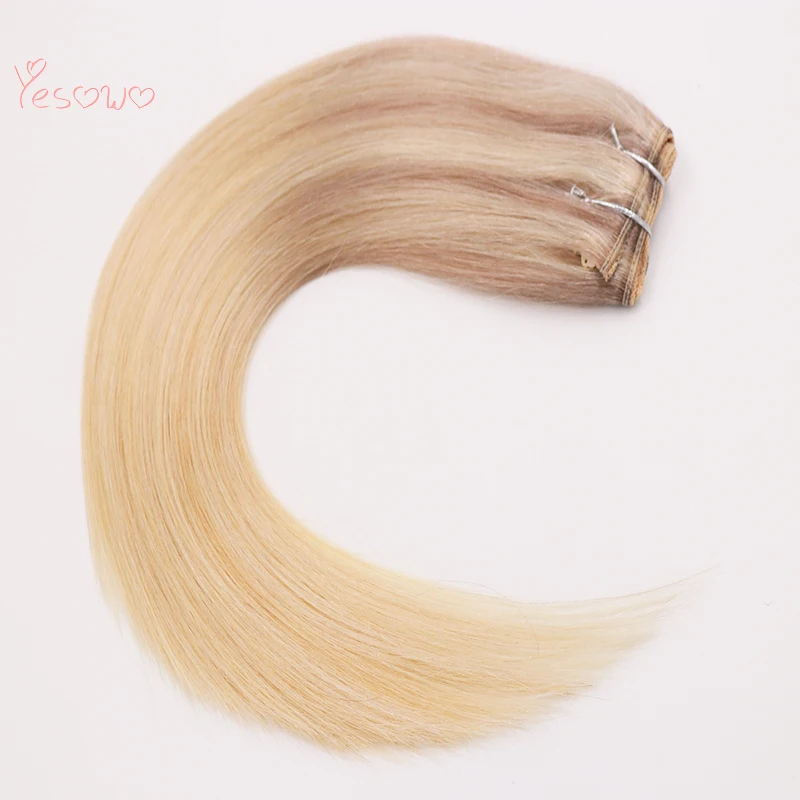 Невидимая рыболовная леска накладные волосы подчеркивающие двухтонный Омбре Halo