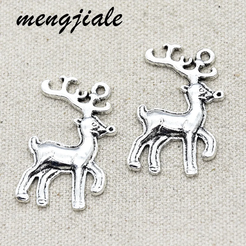 

5pcs Hot Sell Vintage Metal Christmas Deer Charms Pendant For DIY Handmade Jewelry Accessorie