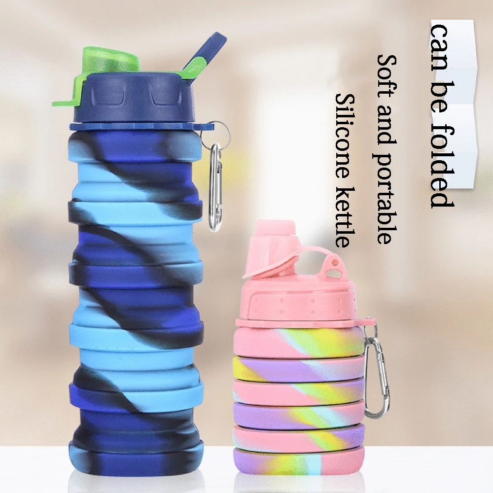Silicone Travel Cup Telescopic Collapsible Drinking Tea Retractable Folding Coffee Outdoor Sports Tour Camping Water | Дом и сад