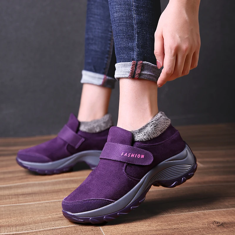 

Big Size 47 Winter Snow Boots Plus Velvet Warm Non-slip Running Shoes Men Outdoor Sport Shoes Woman Brand Sneakers Cotton Shoes