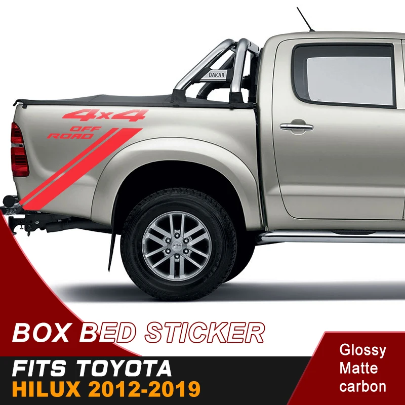 Виниловая наклейка для автомобиля 4x4 TOYOTA HILUX 2012 2013 2014 2016 2017 2018 2019|Наклейки на