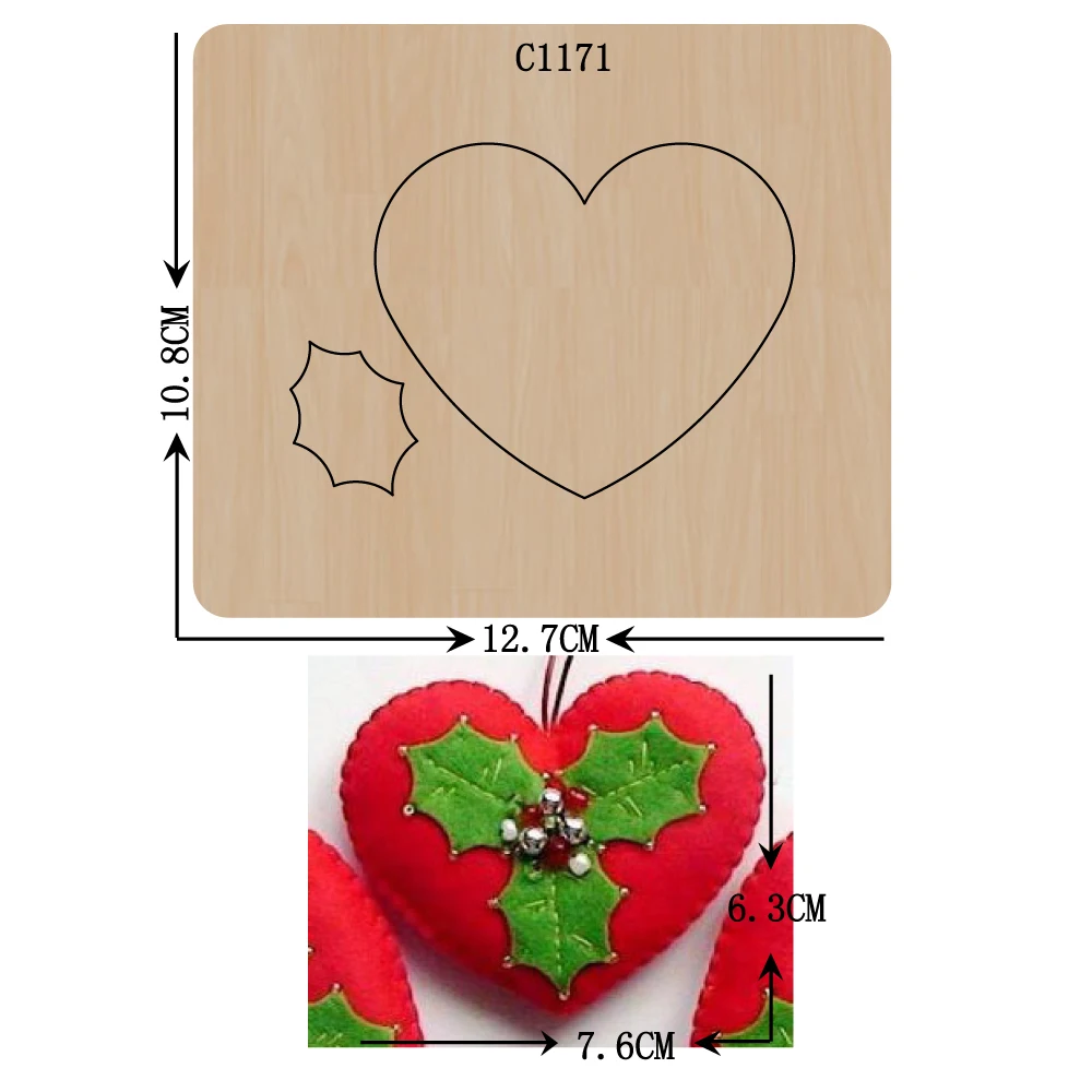 Новинка Рождественская любовь деревянная подвеска скрапбукинг искусственные