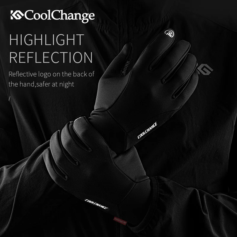 Велосипедные перчатки Coolchange для мужчин и женщин ветрозащитные теплые горных