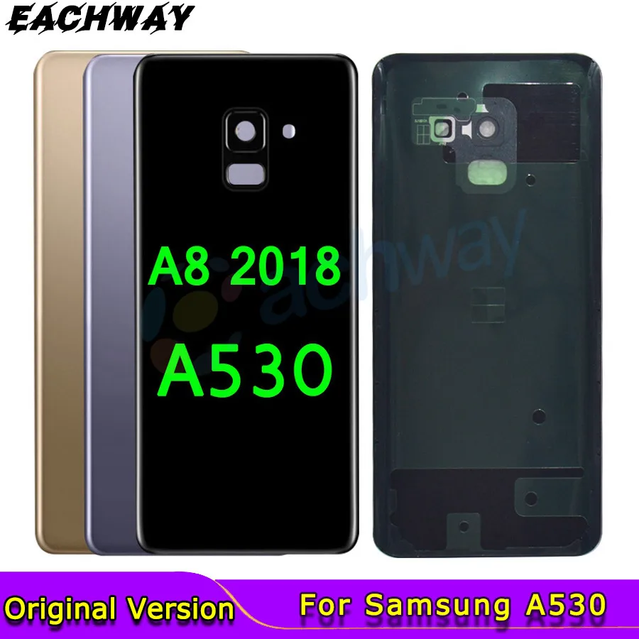 Крышка батарейного отсека для Samsung Galaxy A8 2018 A530 A530F задняя крышка корпуса с