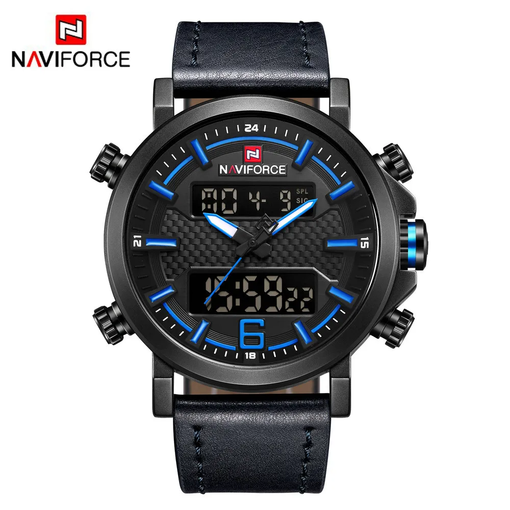 

NAVIFORCE NF9135 men's electronic Shi Ying dual core watch date luminous men's leisure watch