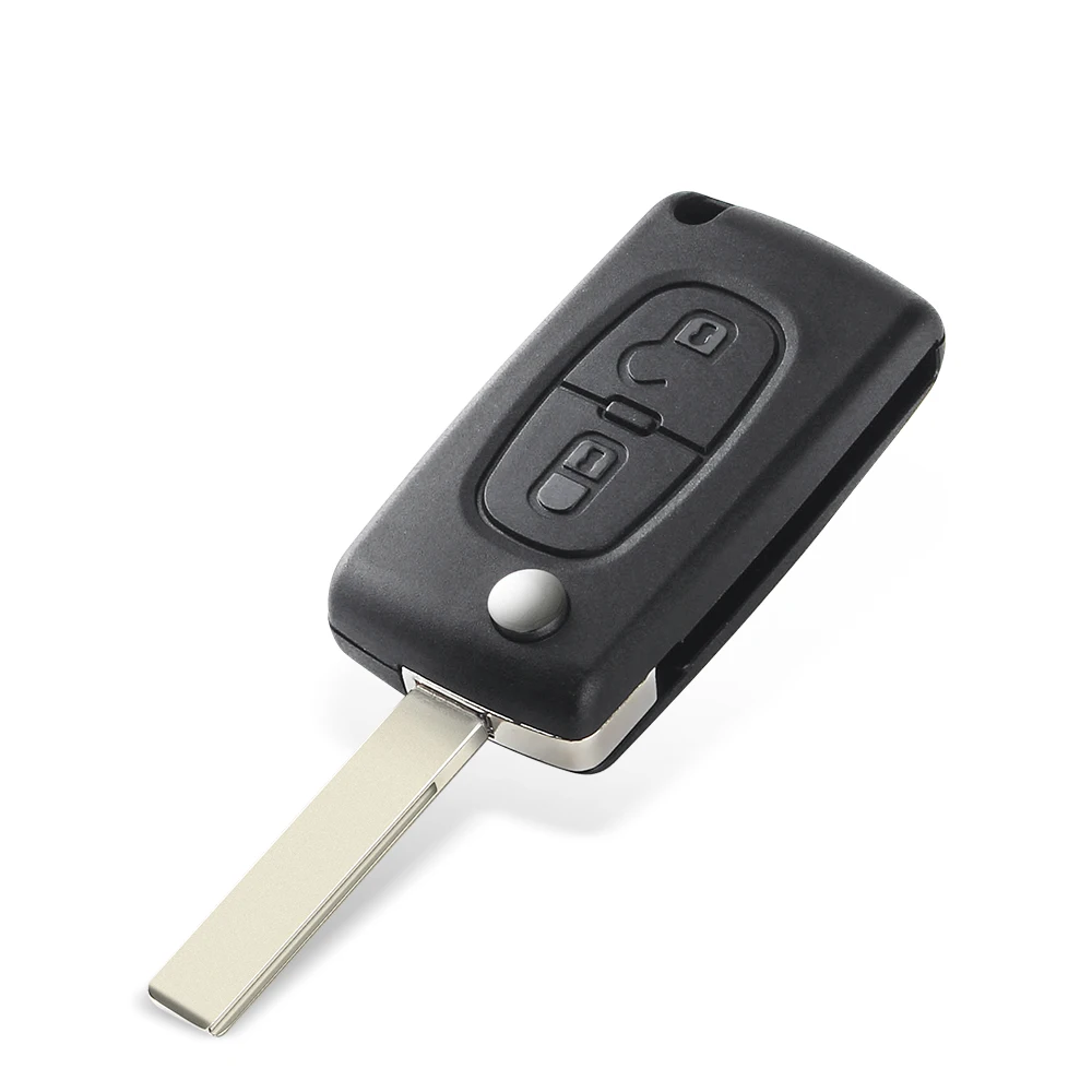Чехол-брелок KEYYOU для Peugeot 107 207 307 307S 308 407 607 2BT 2 кнопки складной пульт