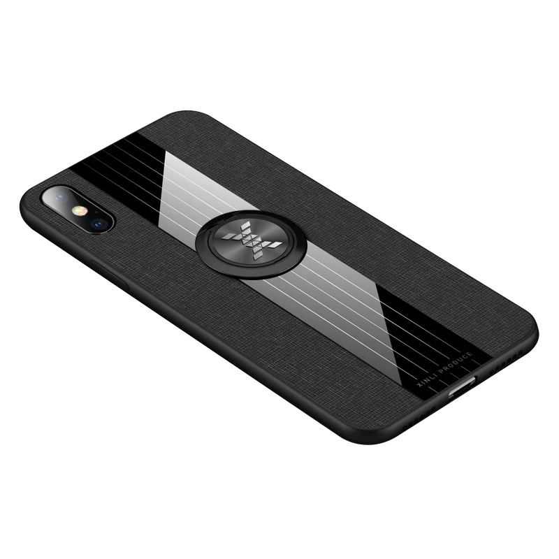 Black With Ring Кожаный кольцевой магнитный держатель телефона чехол для huawei Honor P20 P30 mate 8 9 10 20 Pro Lite защитный чехол из ТПУ задняя крышка Coque - Цвет: Black With Ring