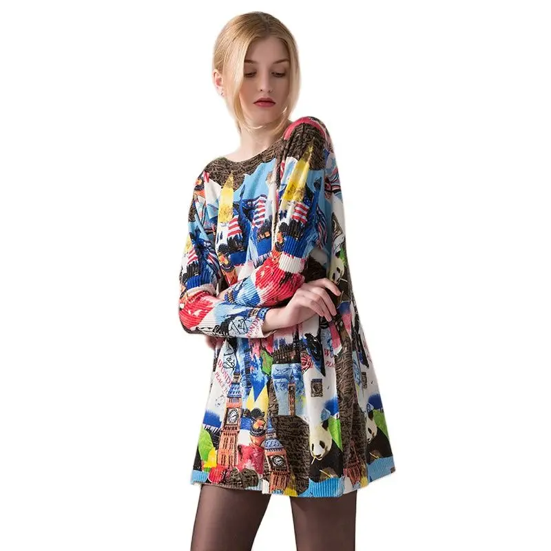 XIKOI Повседневный Женский Длинный Свитер оверсайз пальто Модные женские пуловеры