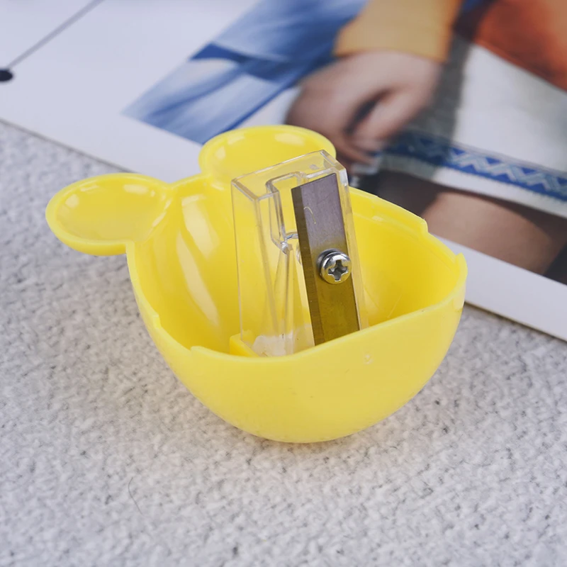 2 шт. симпатичная пластиковая Мышь точилка для карандаша ручная канцелярский