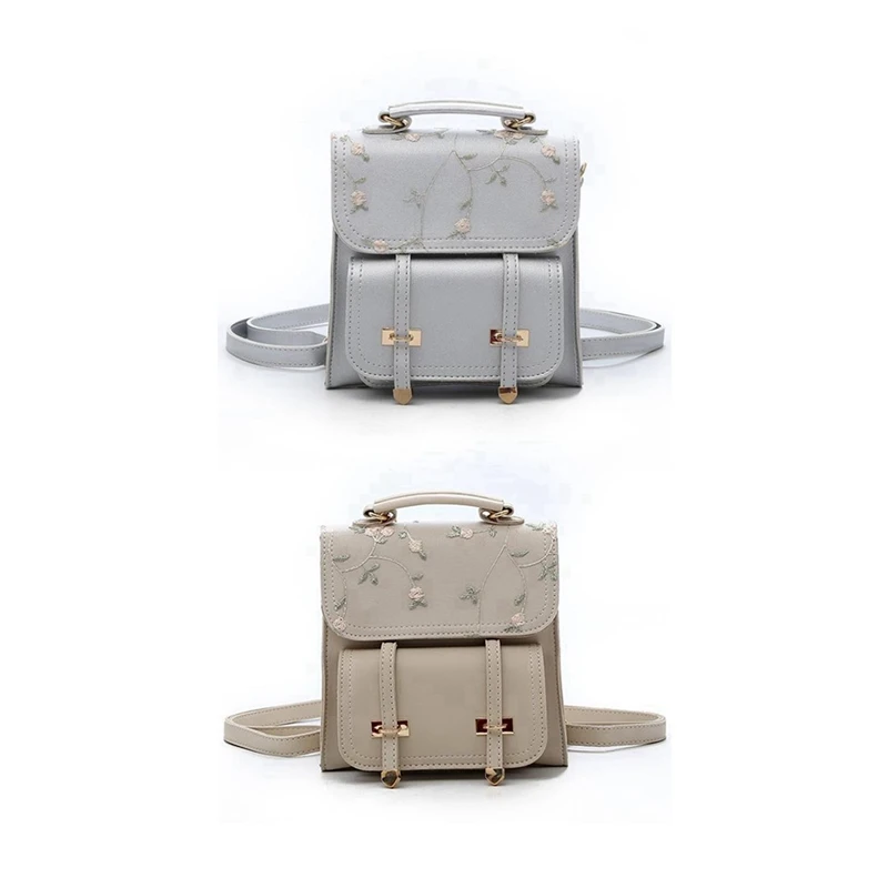 

2 шт., маленький рюкзак с цветочной вышивкой