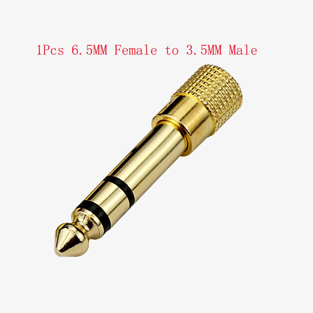 6.5MM to 3.5MM Стерео 3,5mm 1/8in Наушники разъем DIY Мужской Аудио разъем Паяные соединители для компьютеров ноутбуков Планшеты MP3 - Цвет: 6.5MM to 3.5MM