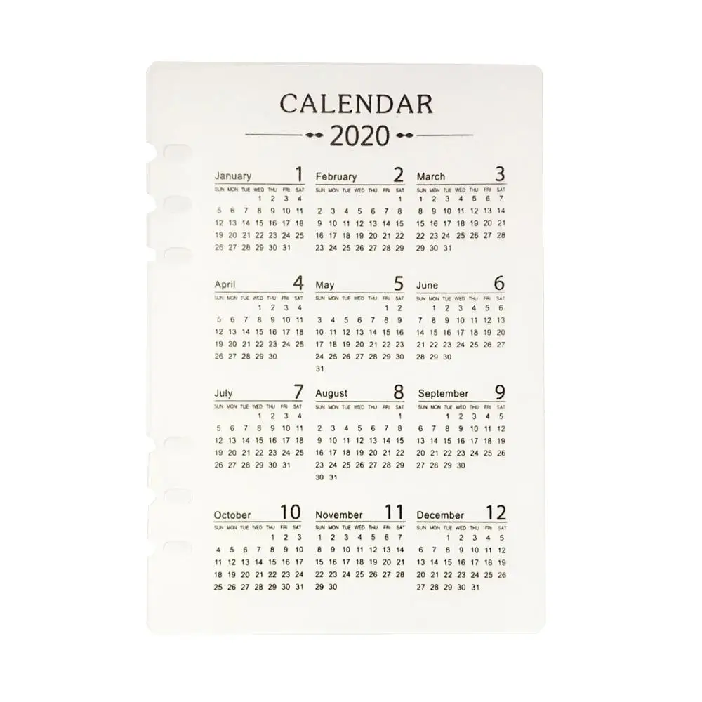 Календарь 2020 полипропиленовая тарелка Kalendar матовый защитный внутренний