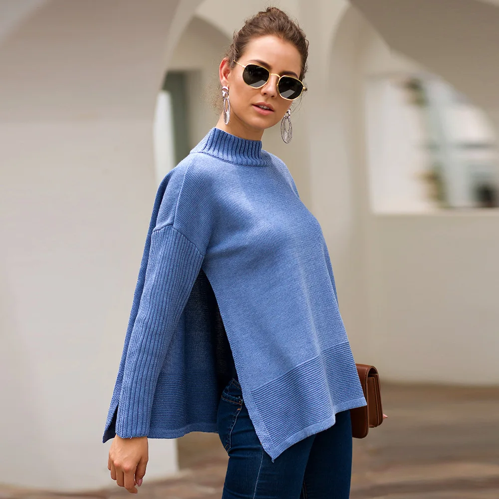 Winter Clothes Sweater Women Turtleneck Black Female Casual Loose Long Sleeve Warm Jumper 2019 Knitting Pullover | Женская одежда