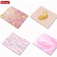 geometric rhombus simplicity pink mouse pad marble small mouse mat office desk mats computer gaming mouse pad 20x18cm