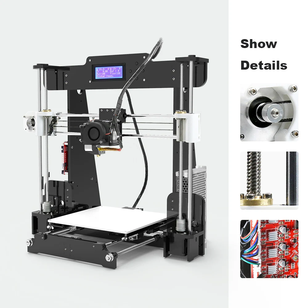 3D-принтер Anet A8 высокая скорость печати Reprap Prusa i3 игрушки высокой точности набор