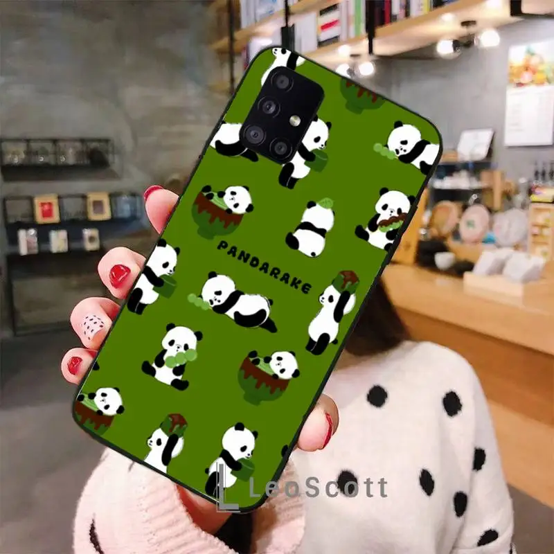 

China panda animal cute Phone Case For Samsung galaxy S 7 8 9 10 20 edge A 6 10 20 30 50 51 70 note 10 plus