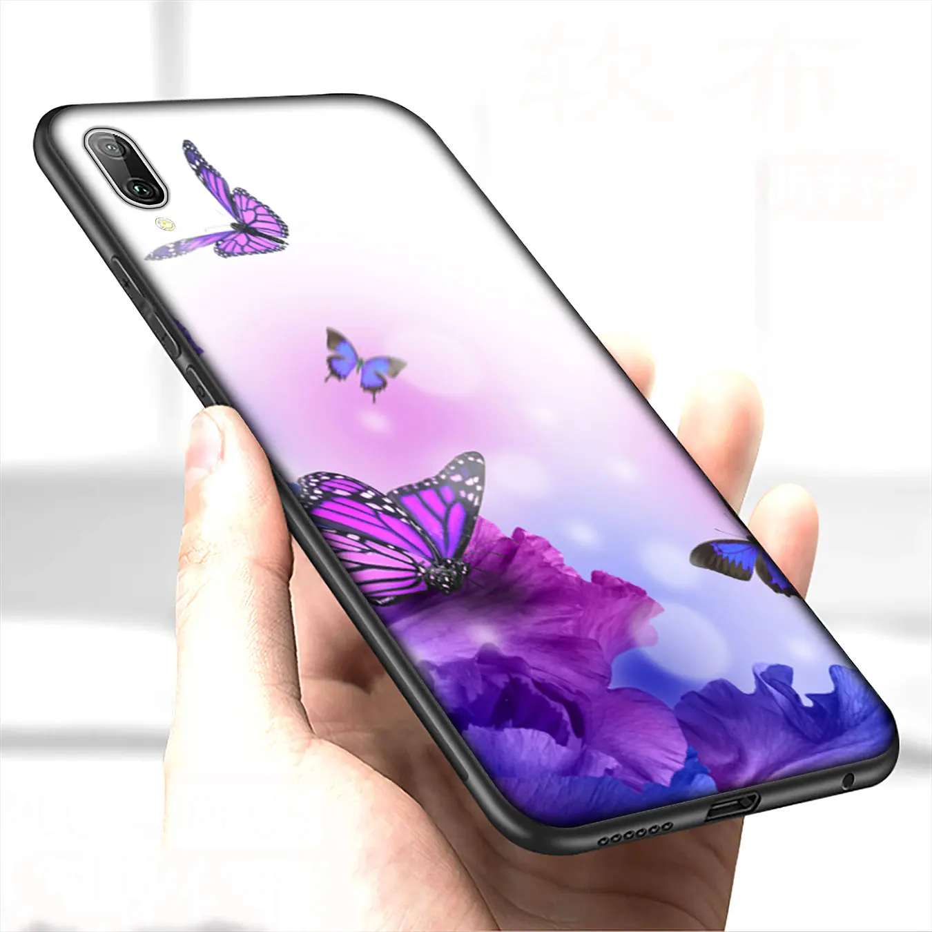 Цветной мягкий чехол IYICAO flower red Pink rose для Huawei Y9 Y7 Y6 Prime 2019 Honor 20 10 9 9X 8C 8X 8 Lite 7C 7X 7A Pro |