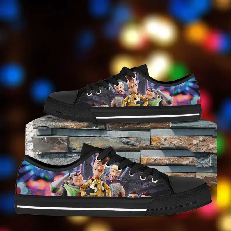 

Toy Story shoes, Mens Womens Designer Leisure Sneakers Men Casual Canvas Shoes Off White