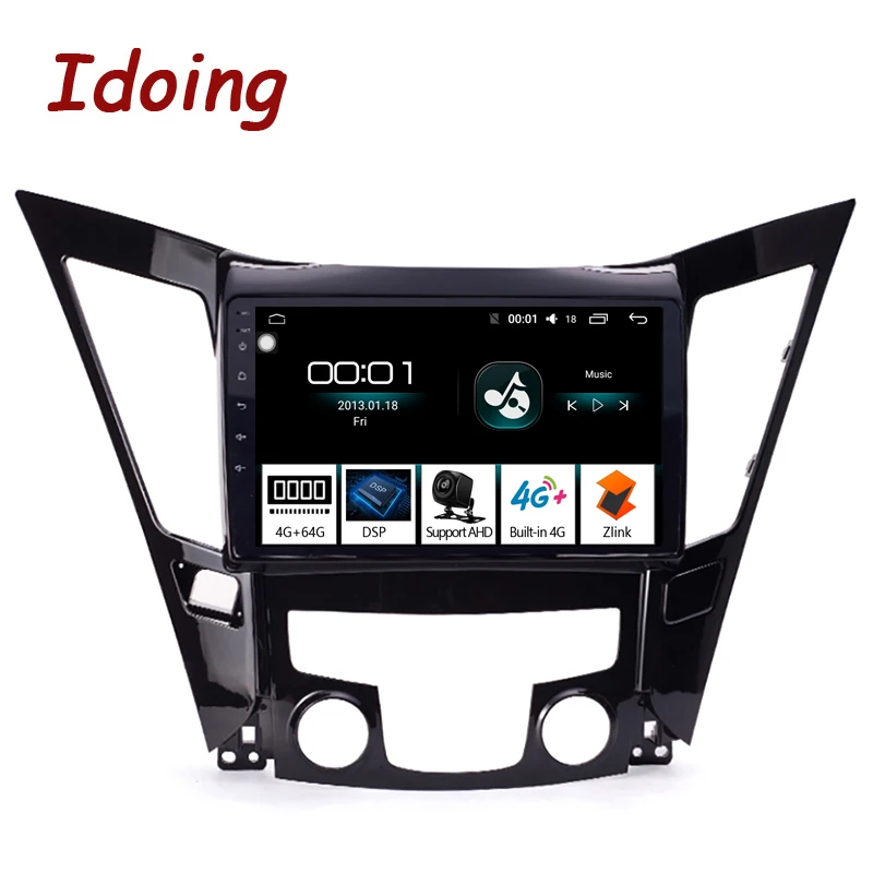 Idoing 10 2 &quot1Din Автомобильный Android Радио мультимедийный плеер для hyundai Sonata 2011 2015 gps