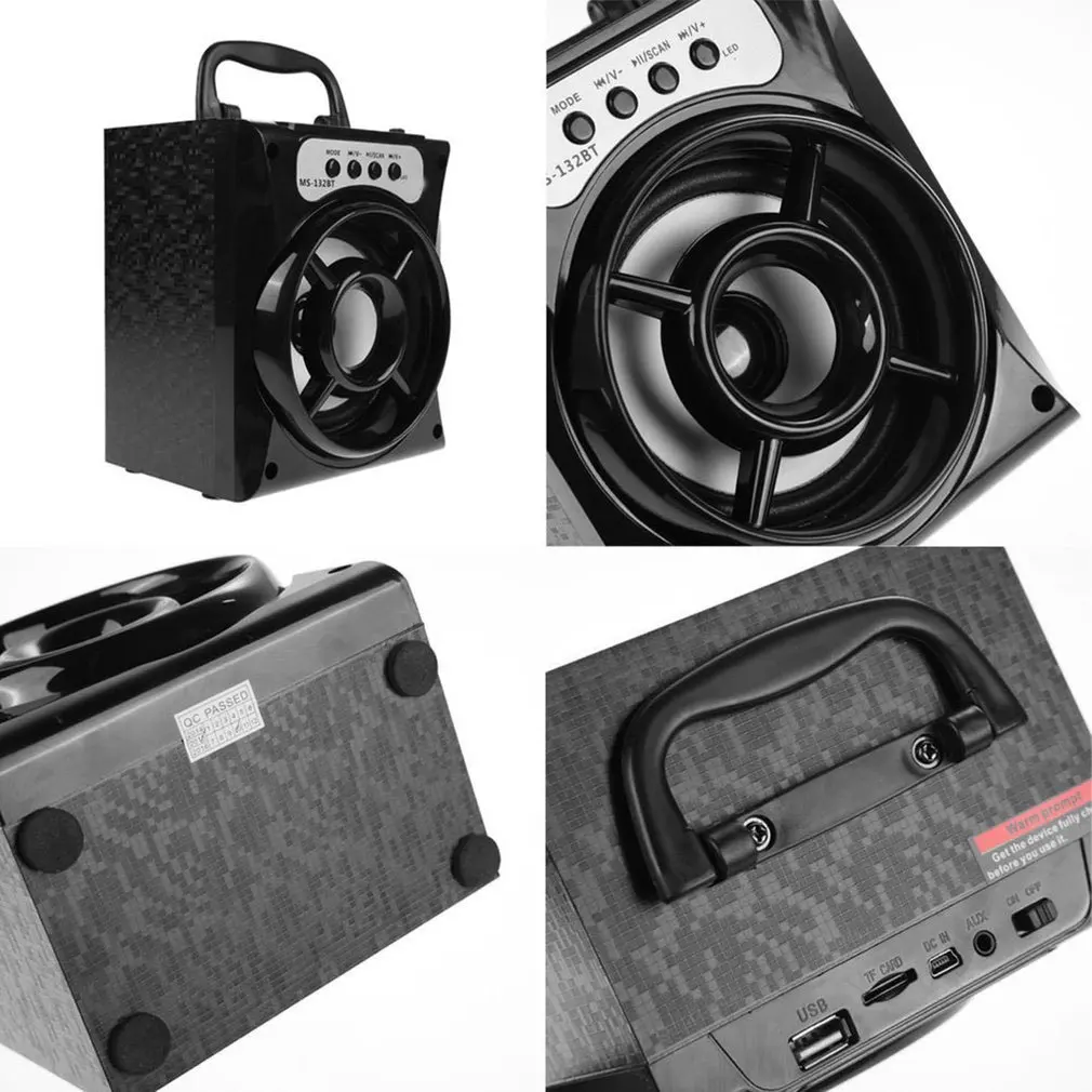 MS 132BT уличный динамик супер бас с USB/TF/AUX/FM радио портативный беспроводной карты