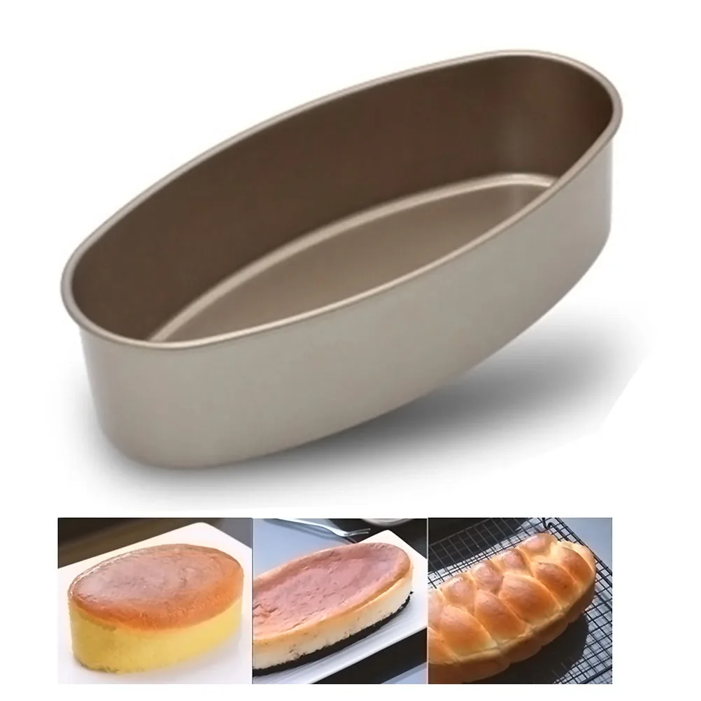 

Baking Pan Oval Shape Nonstick Baking Tray Bread Loaf Cake Pan Mold Cheese Cake Tin Kitchen Cooking Baking Tool