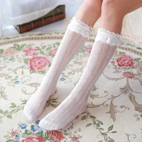 cute lace heart high knee socks long leg socks women lolita transparent stockings pantyhose girls dress calcetines mujer elastic